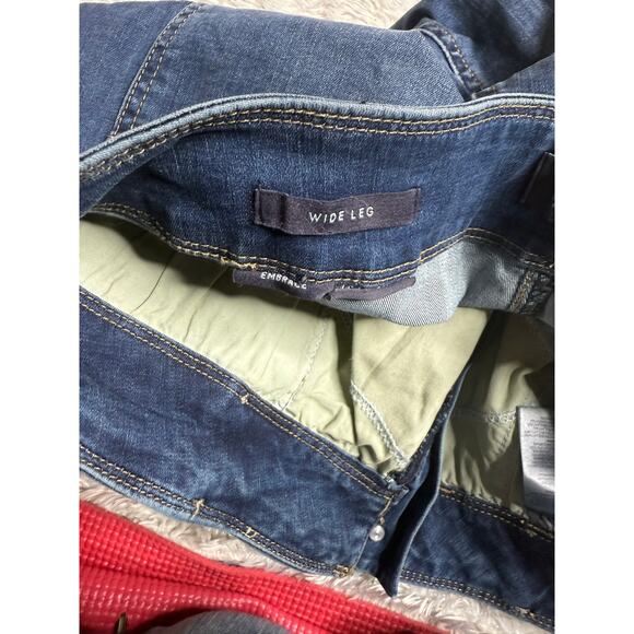 New NYDJ Jeans Women's 14 P High Rise Major Wide Leg Capri Serendipit - Picture 5 of 7